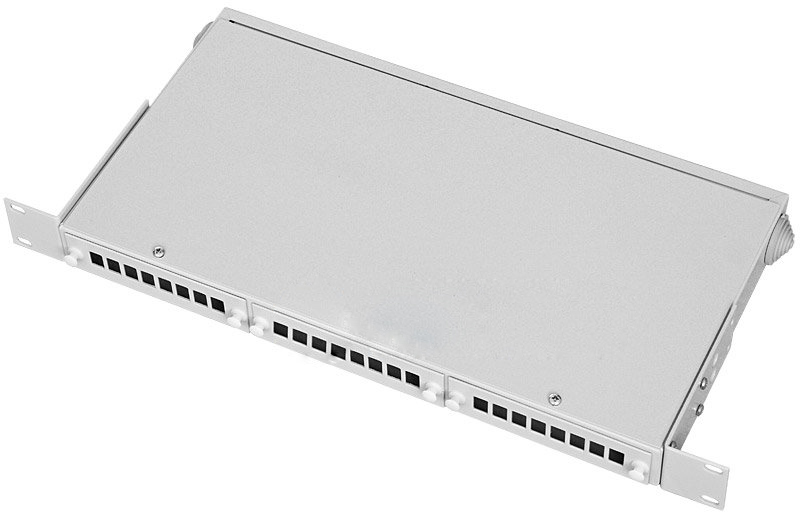 Кросс оптический 19'' 24-SC-1U (3 сменные металлические планки)
