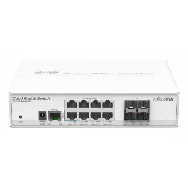 Коммутатор MikroTik CRS112-8G-4S-IN