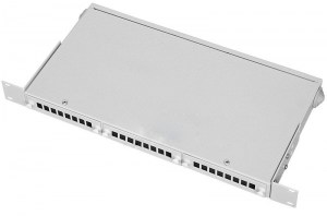 Кросс оптический 19'' 24-SC-1U (3 сменные металлические планки)